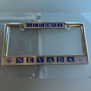 University of Nevada, Reno Wolfpack License Plate Frame Alumni Stainless Steel